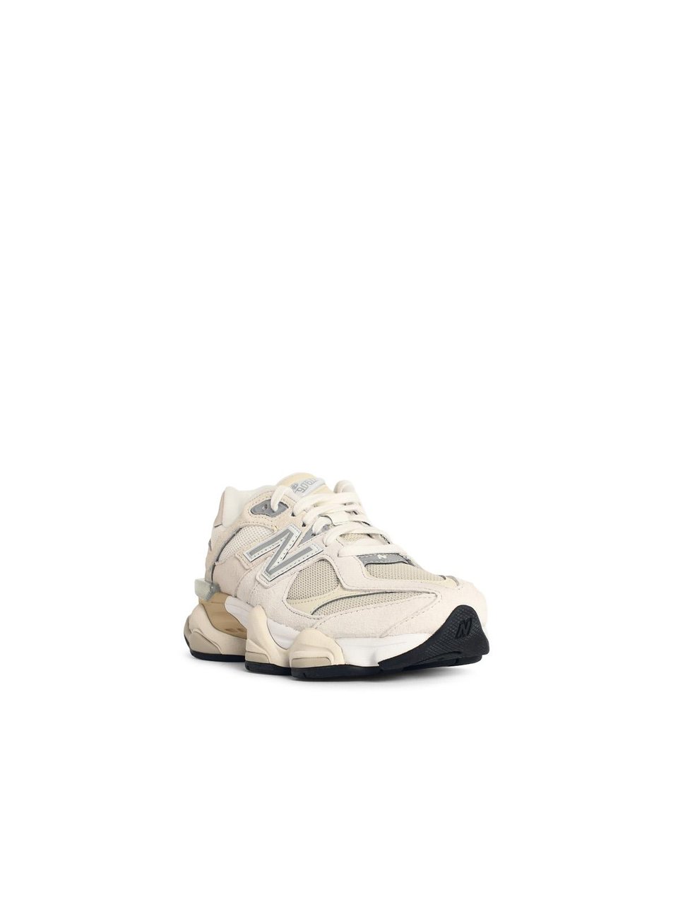New Balance '9060' 'Sea Salt' Ivory Suede Blend Sneakers Wit
