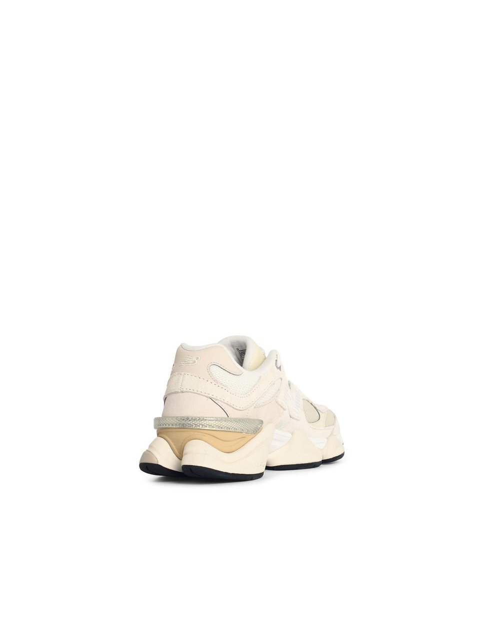 New Balance '9060' 'Sea Salt' Ivory Suede Blend Sneakers Wit