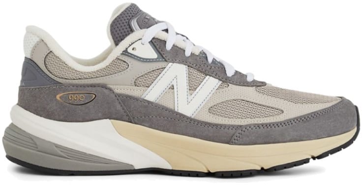 New Balance New Balance 990v6 MiUSA Teddy Santis Castlerock Moonrock Wit