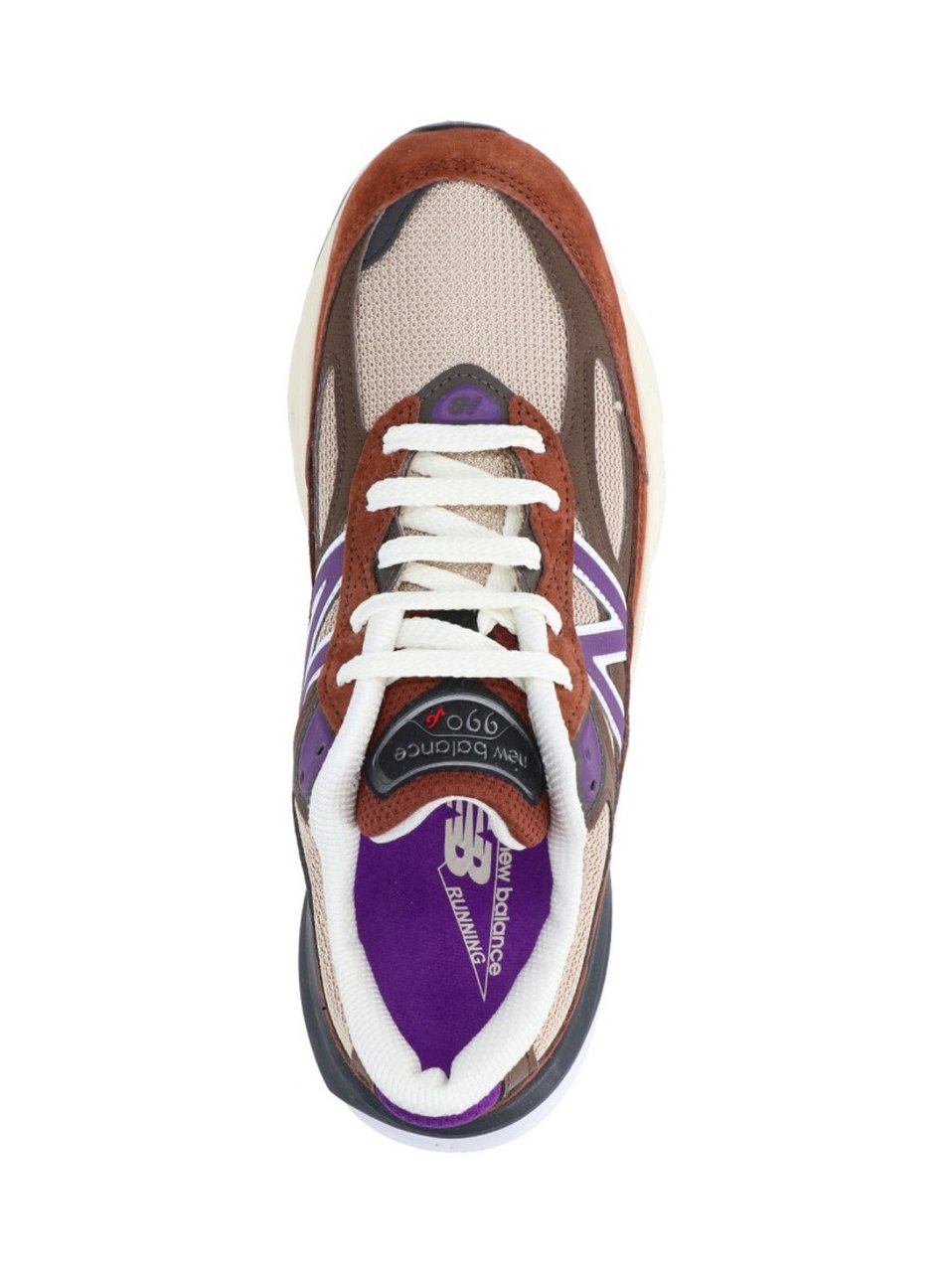 New Balance Round Toe Sneakers With Suede And Mesh Accents Bruin