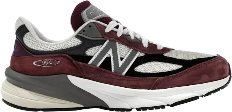 New Balance 990v6 MiUSA Dark Ember Afterglow Wit