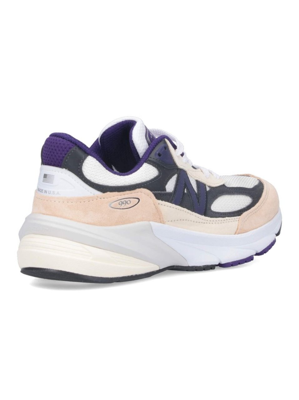 New Balance 990V6 Sneakers In Suede And Multicolor Mesh Divers