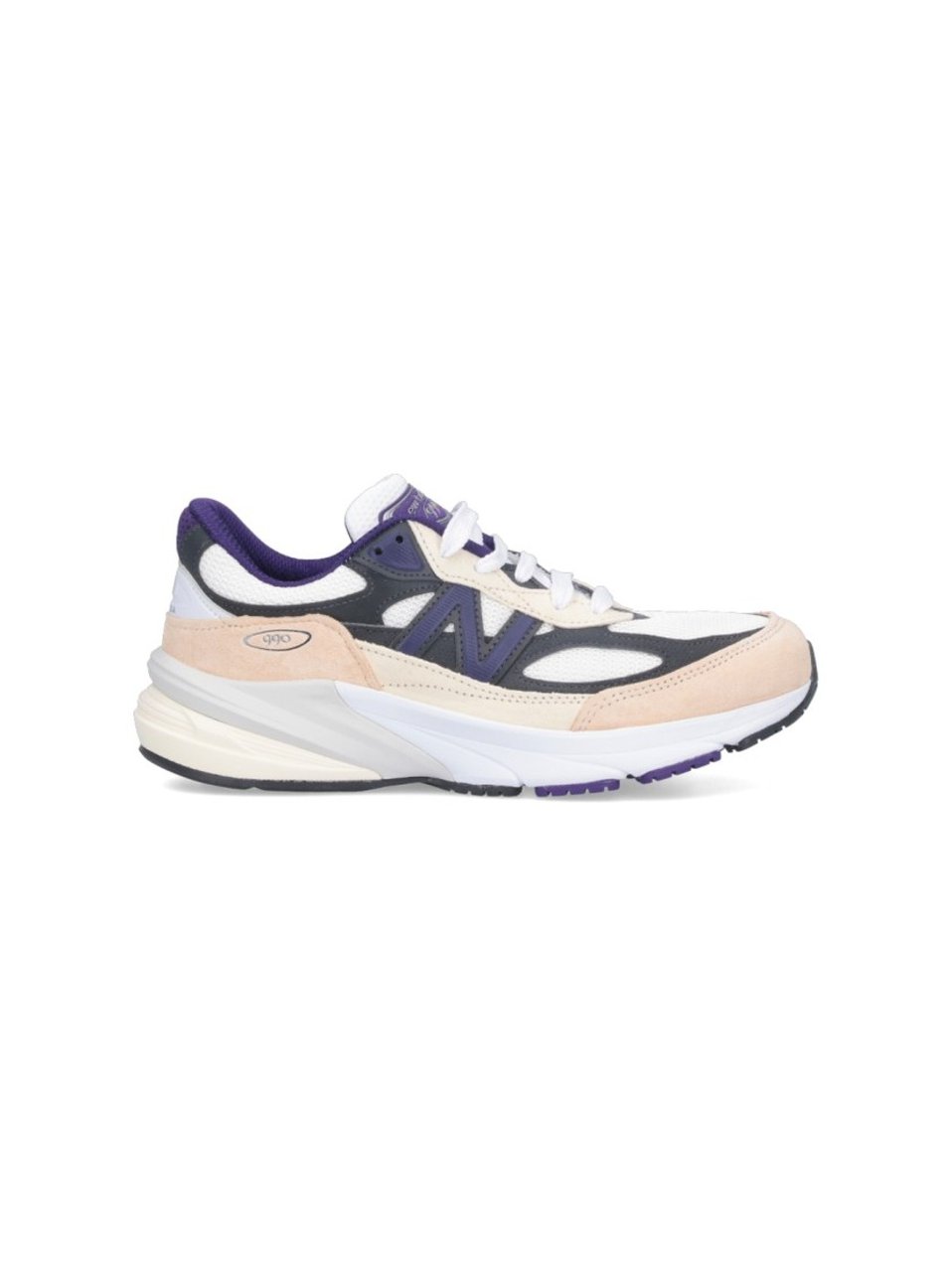 New Balance 990V6 Sneakers In Suede And Multicolor Mesh Divers
