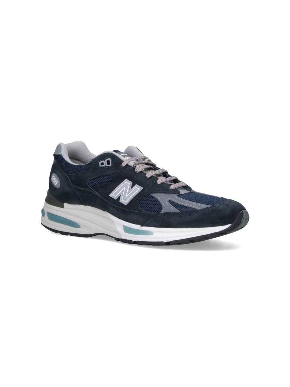 New Balance Navy Made In Uk 991V2 Mesh Sneakers Blauw