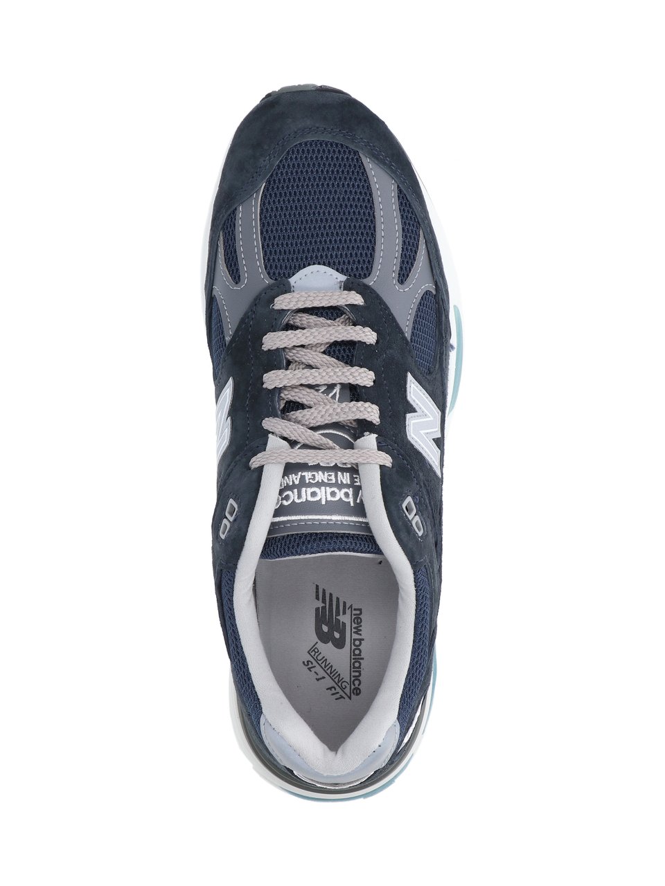 New Balance Navy Made In Uk 991V2 Mesh Sneakers Blauw