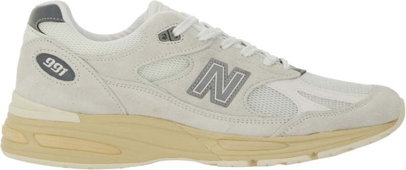 New Balance Sporty Pigskin And Mesh Sneakers With Cushioned Sole Neutraal
