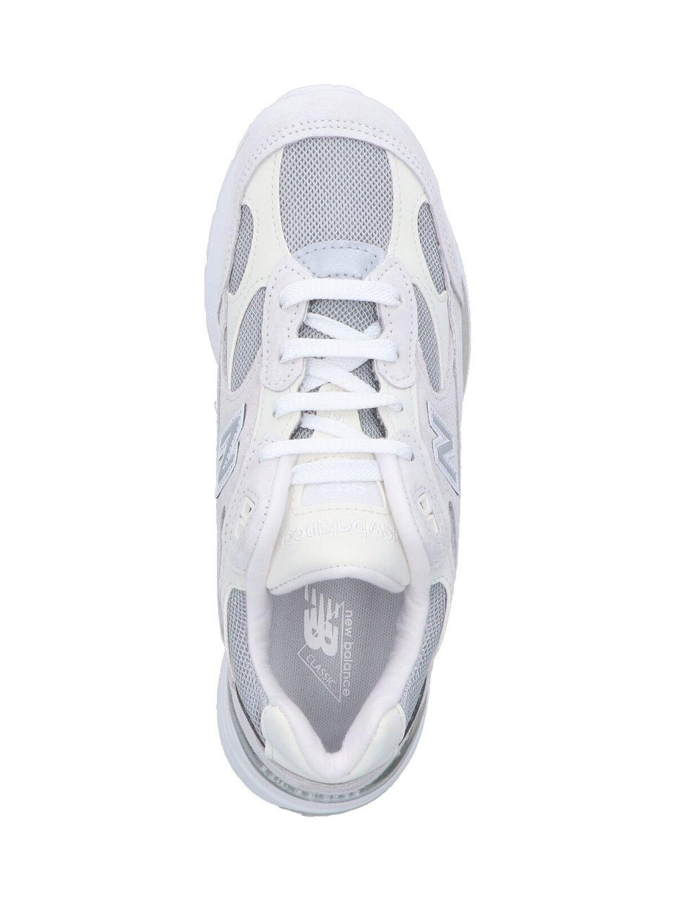 New Balance Low-Top Sneakers With Textured Grey Upper And White Midsole Wit