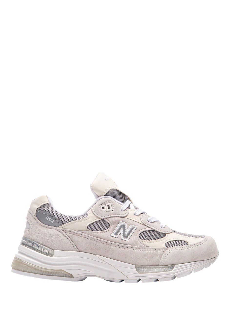 New Balance White Breathable Mesh Leather Sneakers Roze