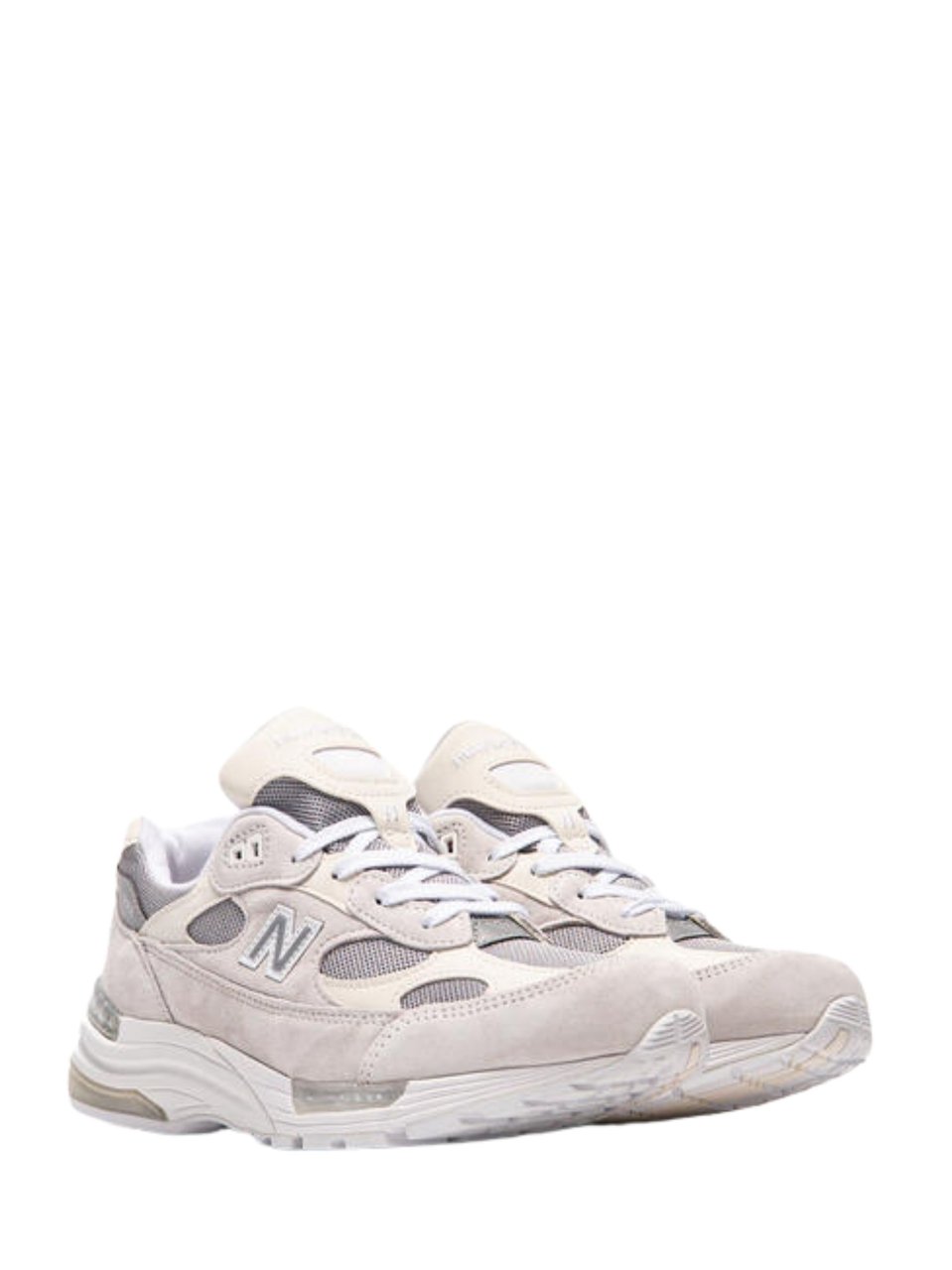 New Balance White Breathable Mesh Leather Sneakers Roze