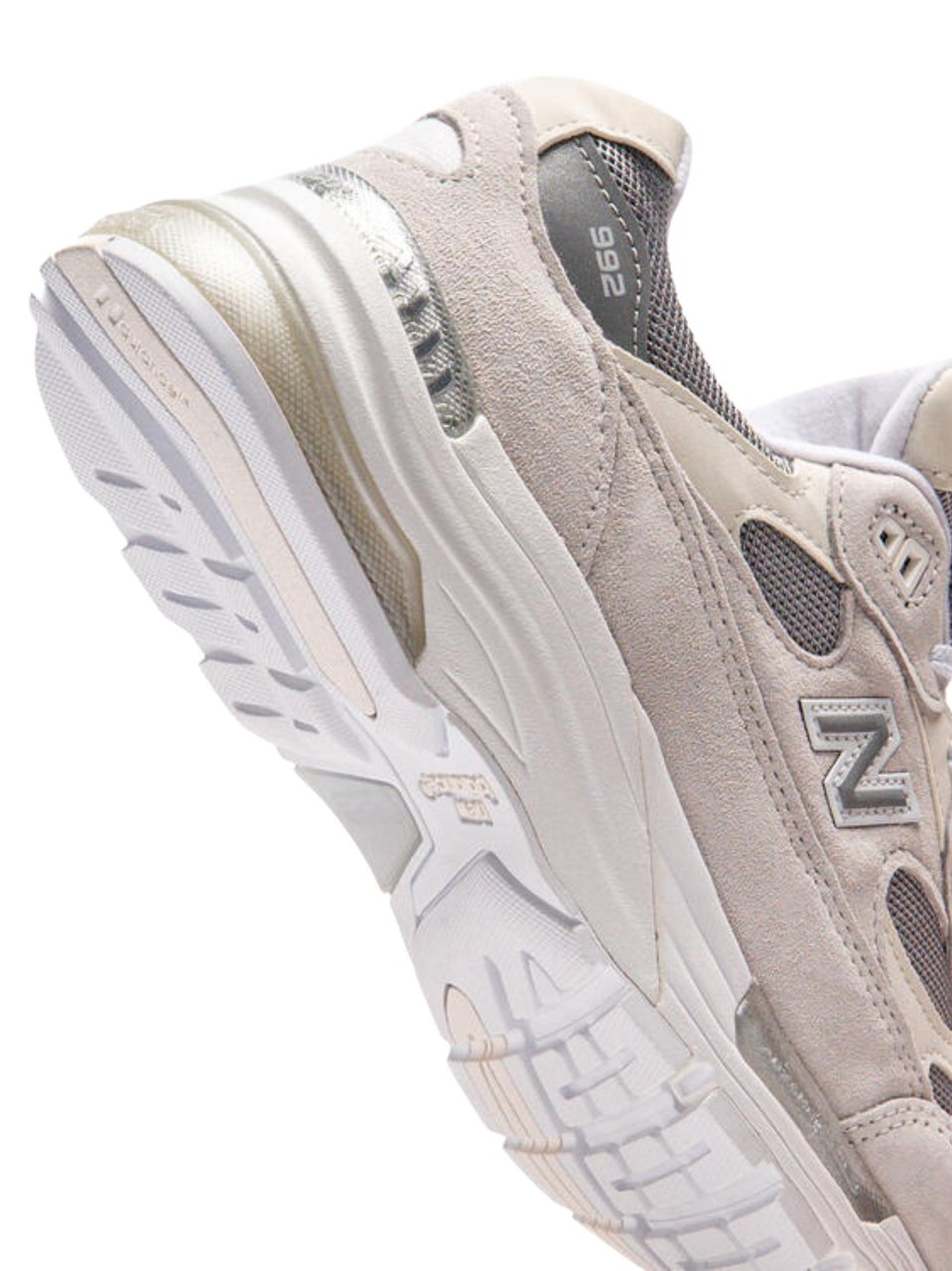 New Balance White Breathable Mesh Leather Sneakers Roze