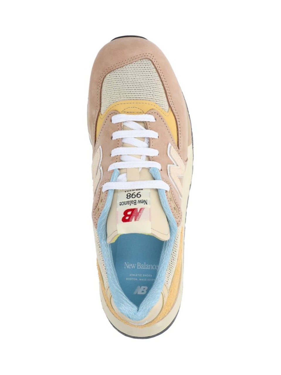 New Balance Suede And Mesh Sneakers With Signature Logo Detail Divers