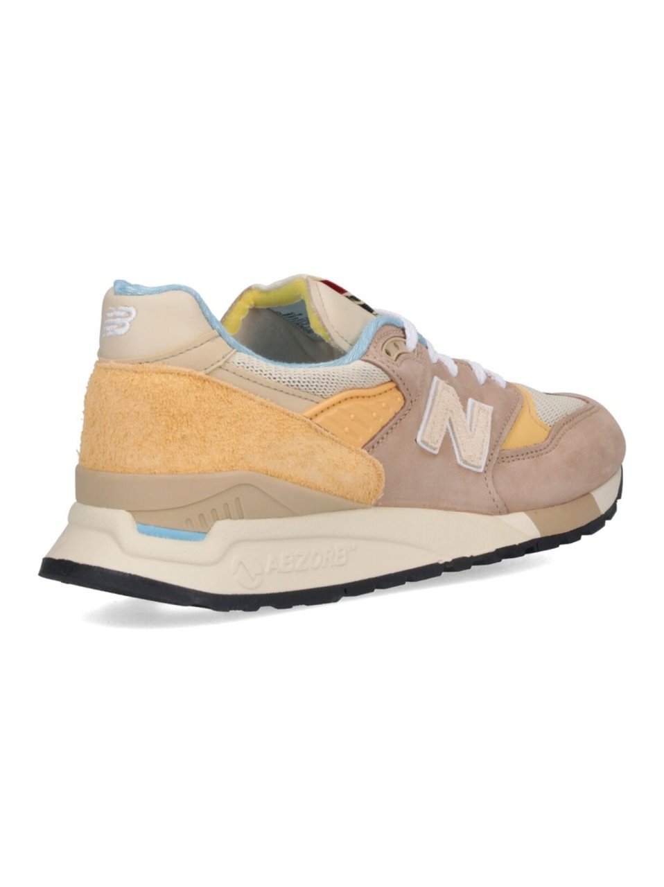 New Balance Suede And Mesh Sneakers With Signature Logo Detail Divers
