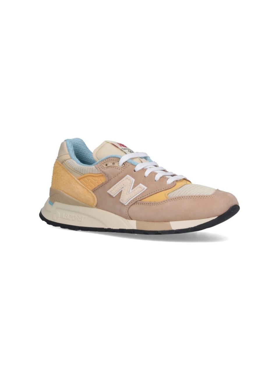 New Balance Suede And Mesh Sneakers With Signature Logo Detail Divers