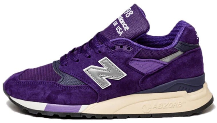 New Balance New Balance 998 Made In USA Plum Purple Grijs