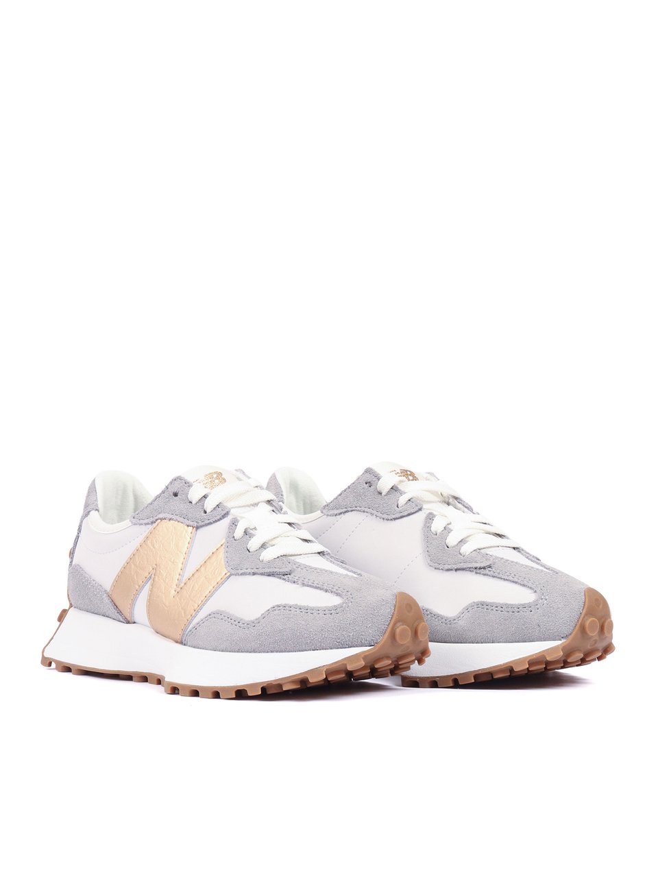 New Balance Grey Matter Gold Metallic Sneakers Grijs