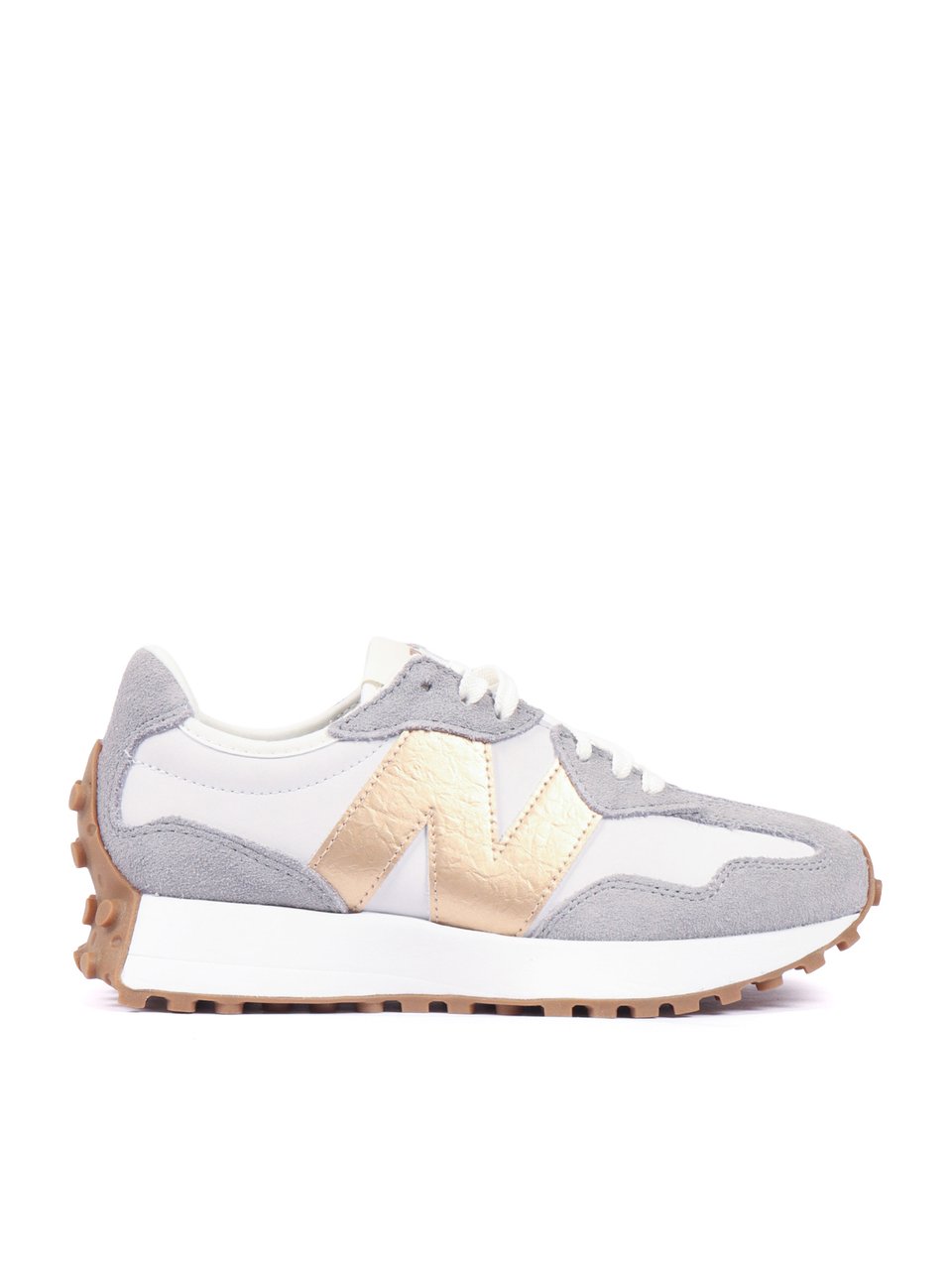 New Balance Grey Matter Gold Metallic Sneakers Grijs