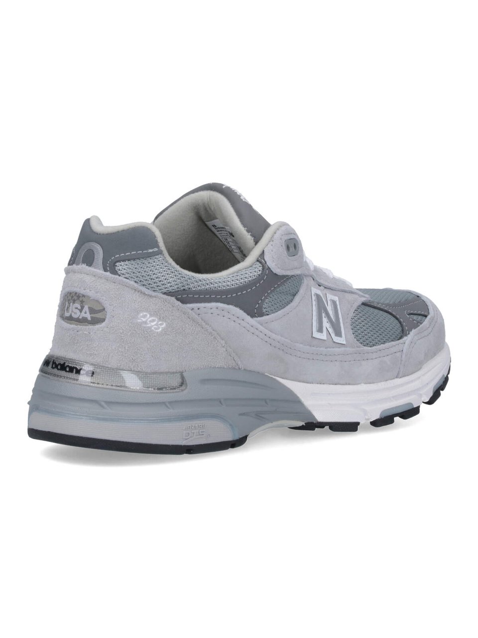 New Balance Grey 993 Suede Mesh Sneakers Grijs