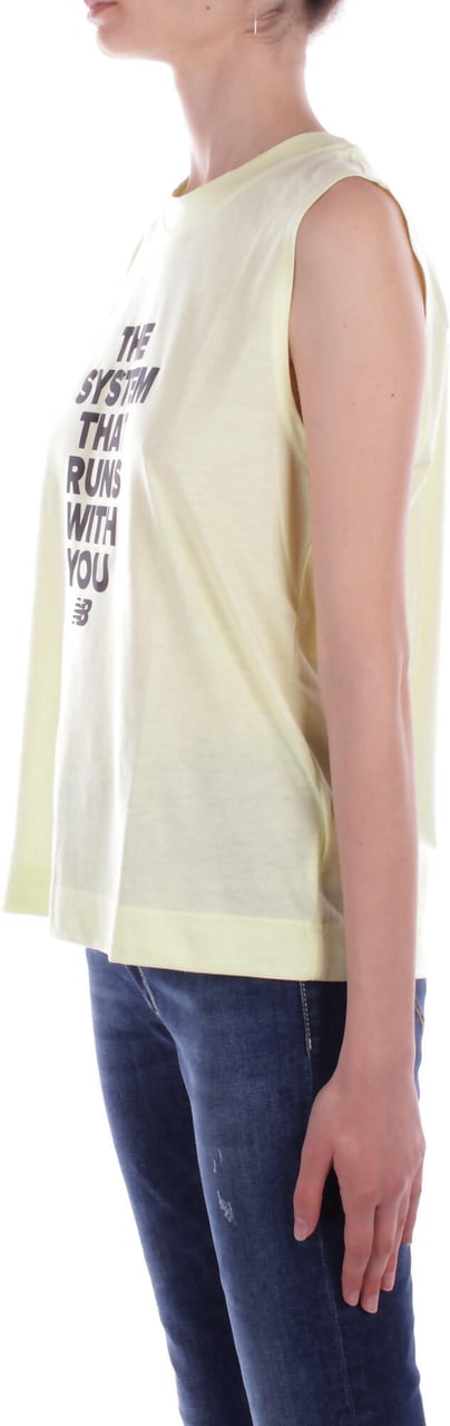 New Balance T-Shirts And Polos Lime Groen