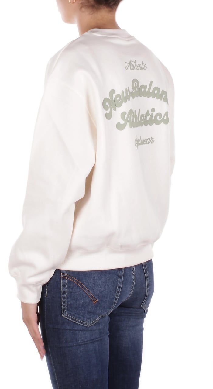 New Balance Sweaters Cream Wit