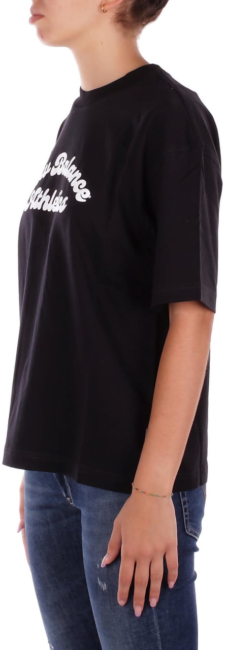 New Balance T-Shirts And Polos Black Zwart