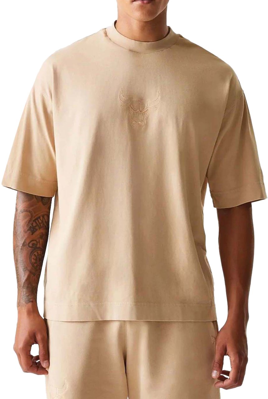 New Era New Era Box Bulls T-shirt Beige Beige
