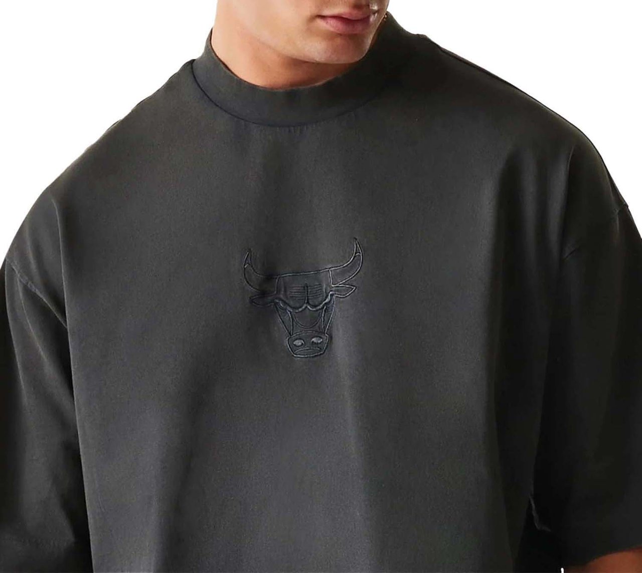 New Era New Era Box Bulls T-shirt Grijs Grijs