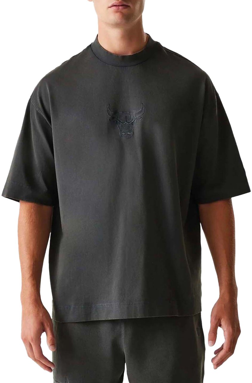 New Era New Era Box Bulls T-shirt Grijs Grijs