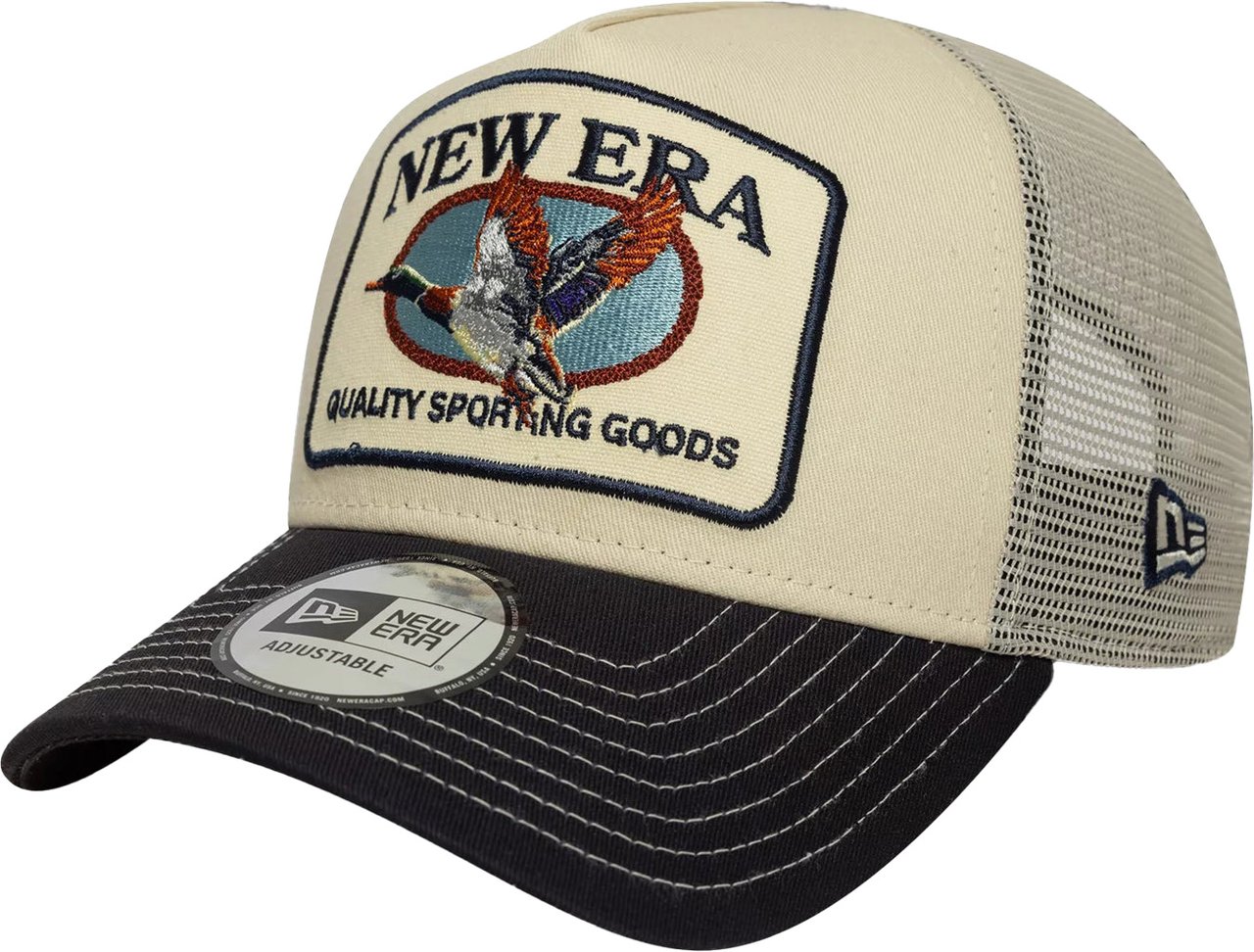 New Era New Era Animal Patch 9Forty Trucker Adjustable Cap Navy Blauw