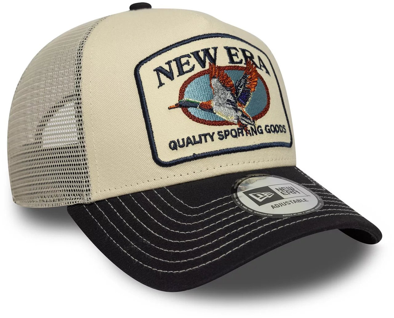 New Era New Era Animal Patch 9Forty Trucker Adjustable Cap Navy Blauw