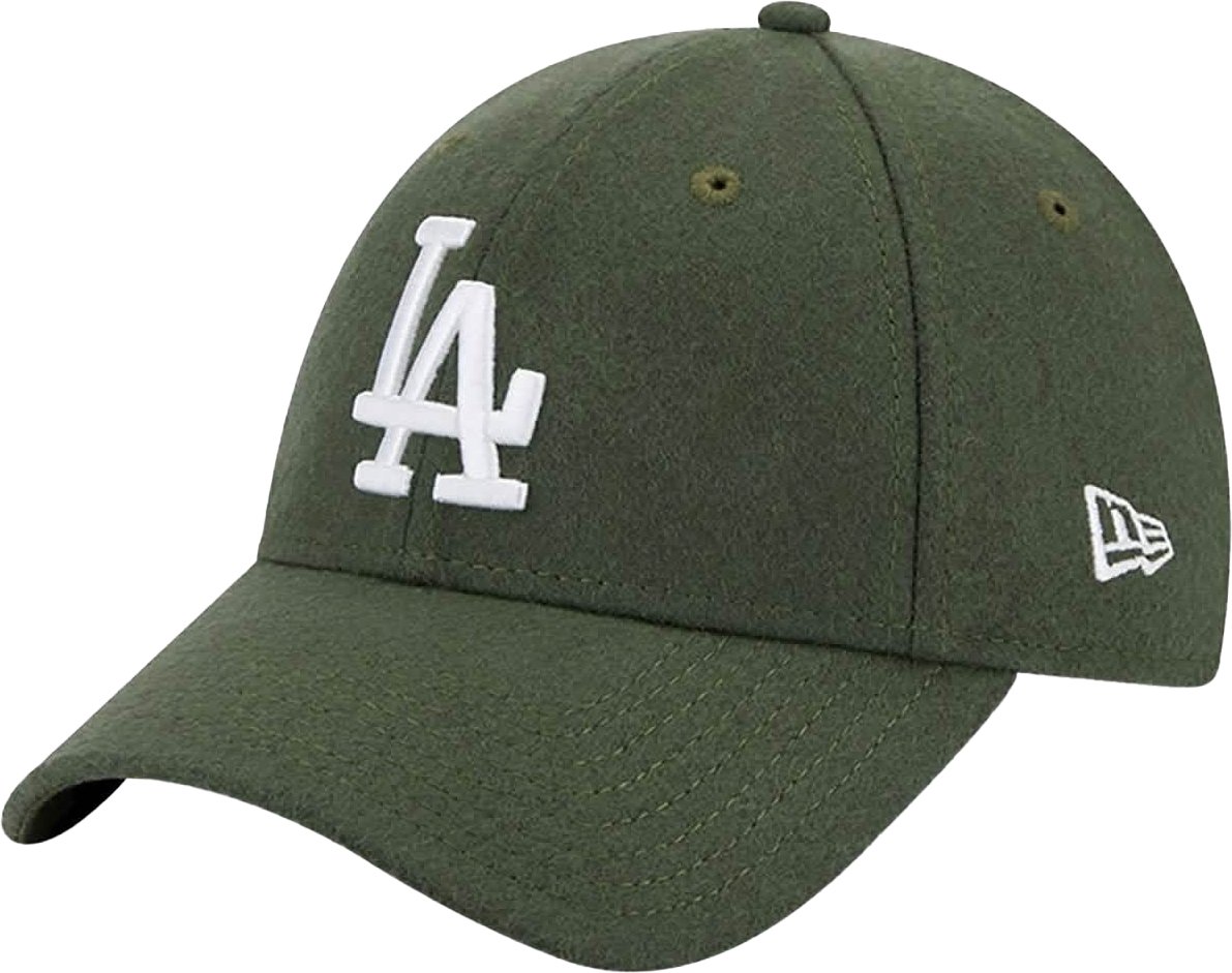 New Era LA Dodgers Wool 9Forty Adjustable Cap Dark Green Groen