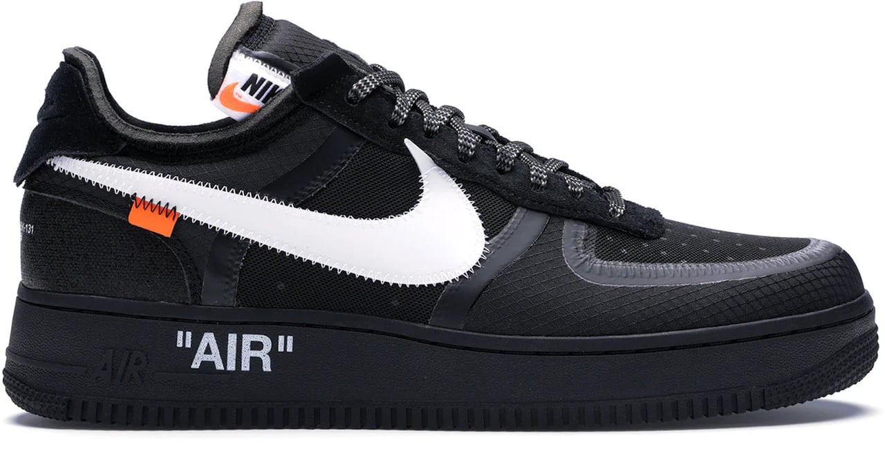 Nike Air Force 1 Low Off-White Black White Zwart