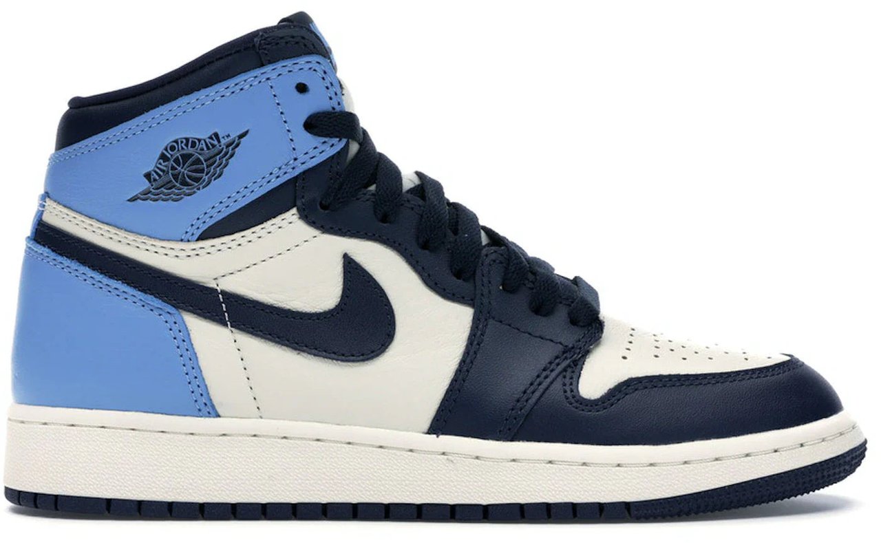 Nike Jordan 1 Retro High Obsidian (GS) Blauw