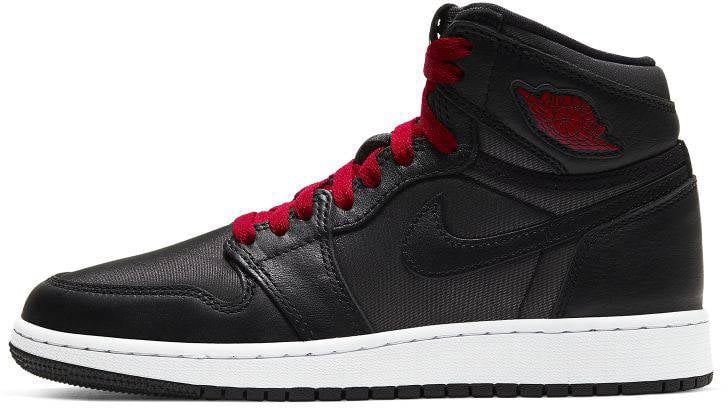 Nike Air Jordan 1 Retro High OG Black Satin Gym Red Zwart