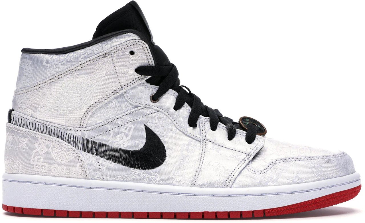 Nike Jordan 1 Mid SE Fearless Edison Chen CLOT Wit