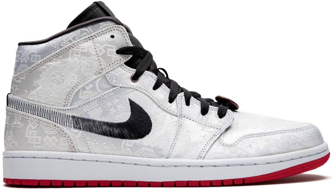 Nike Air Jordan 1 Mid Fearless Edison Chen Clot Silk Rood