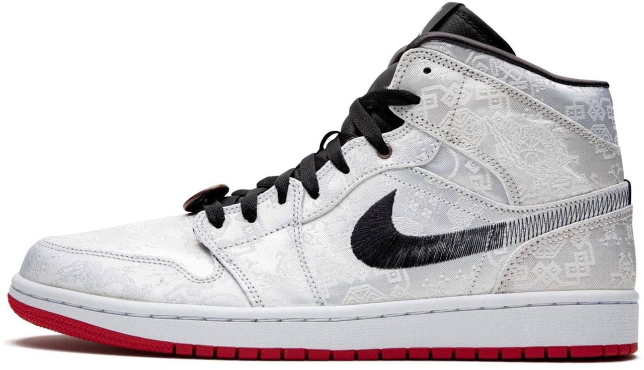 Nike Air Jordan 1 Mid Fearless Edison Chen Clot Silk Rood