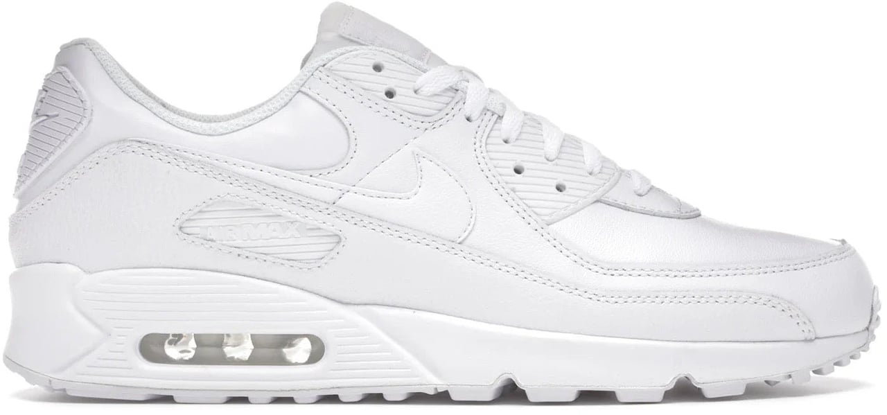 Nike Nike Air Max 90 Leather Triple White Wit