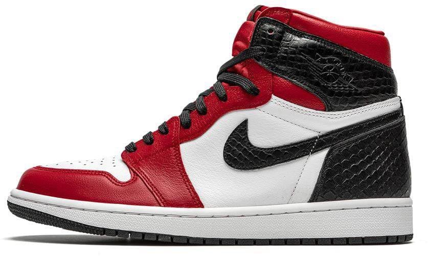 Nike Air Jordan 1 High Retro Satin Snake Rood