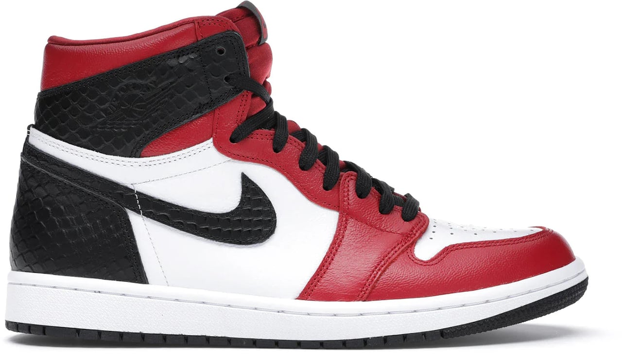 Nike Jordan 1 Retro High Satin Snake Chicago (Women's) Rood