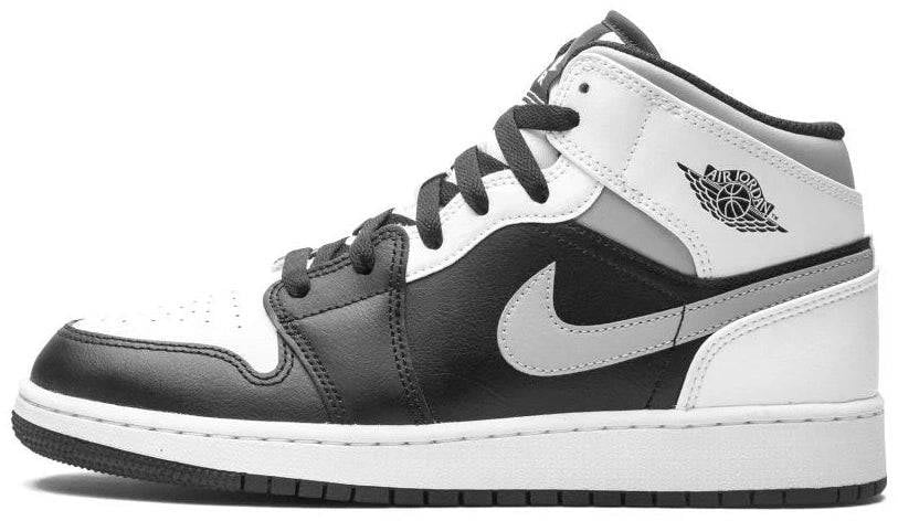 Nike Air Jordan 1 Mid White Shadow Zwart