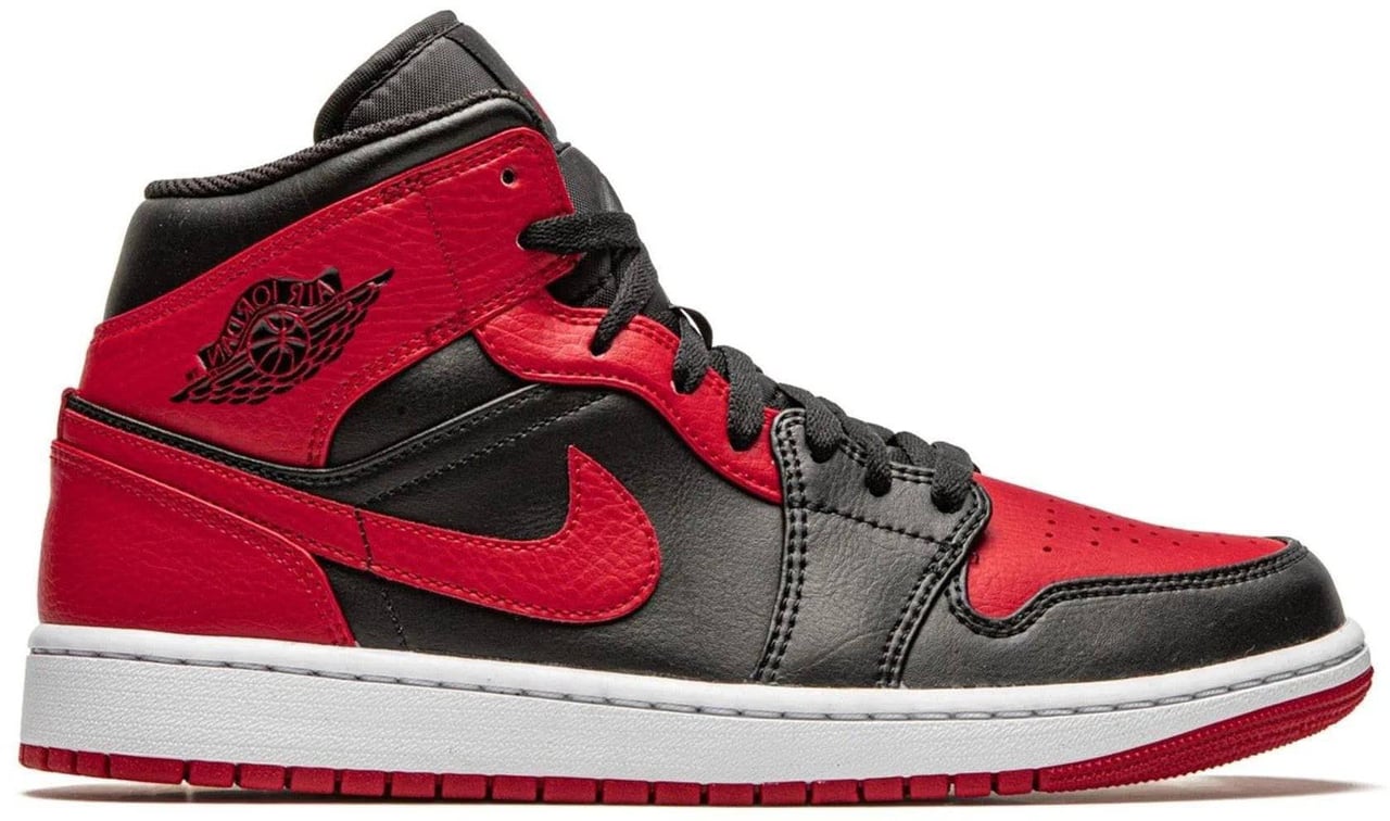 Nike Air Jordan 1 Mid Banned Zwart