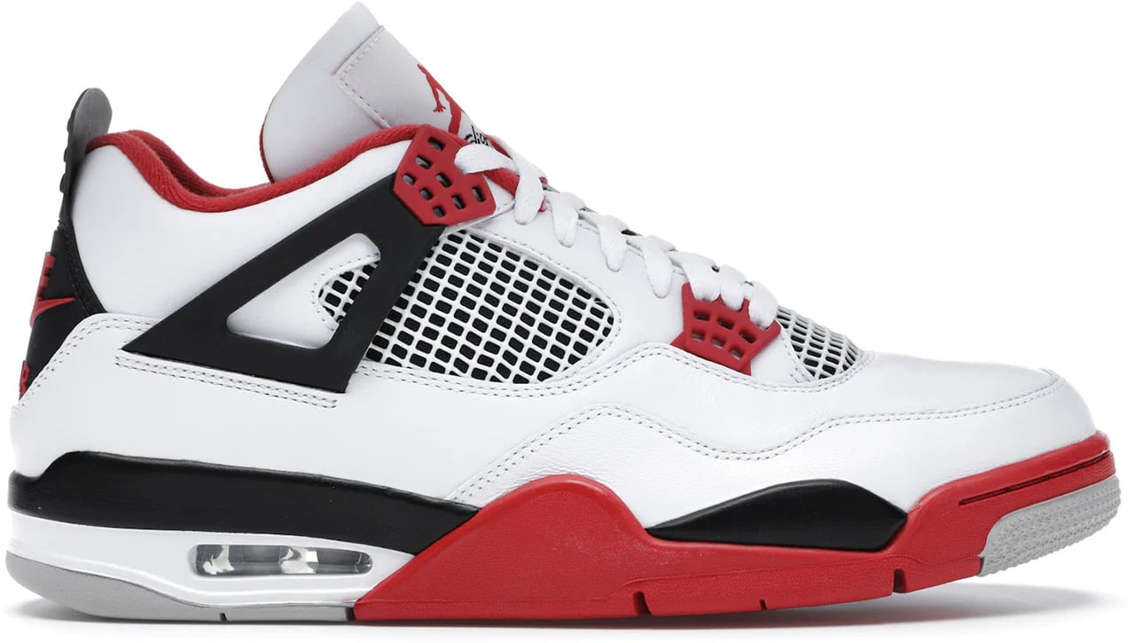 Nike Jordan 4 Retro Fire Red (2020) Wit