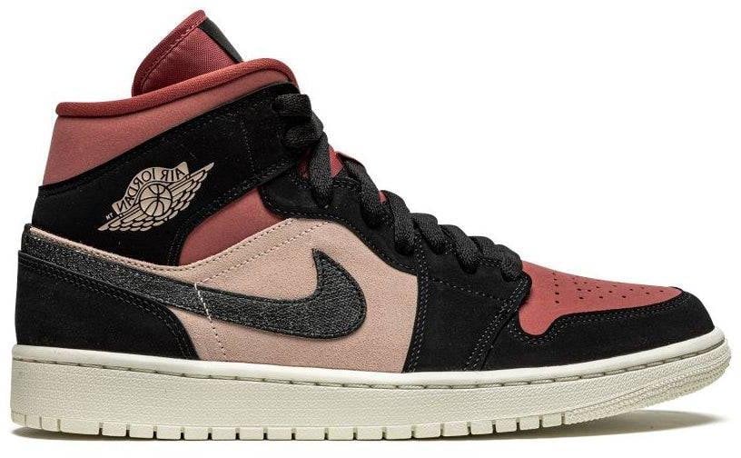 Nike Air Jordan 1 Mid Canyon Rust Zwart