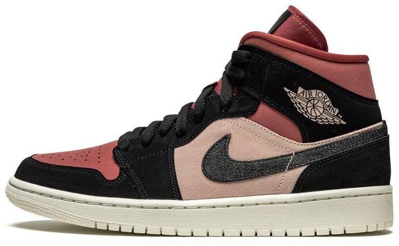 Nike Air Jordan 1 Mid Canyon Rust Zwart