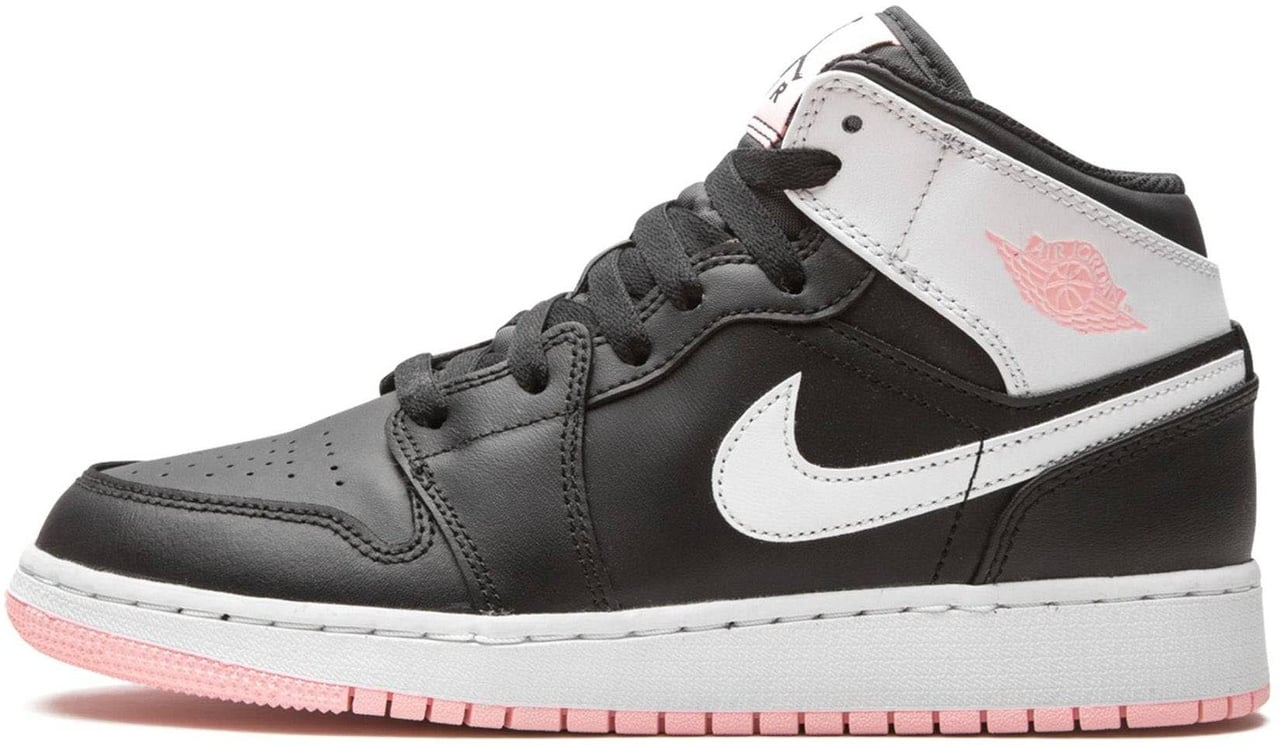 Nike Air Jordan 1 Mid Arctic Punch Zwart