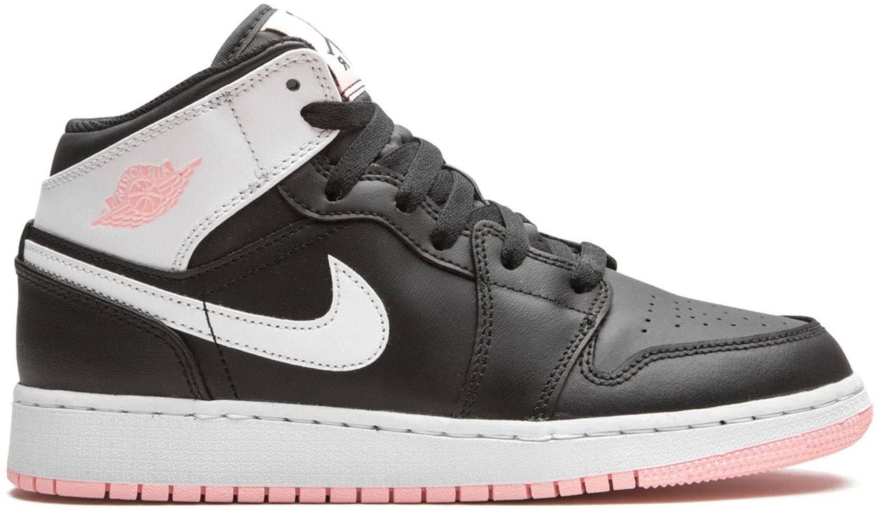 Nike Air Jordan 1 Mid Arctic Punch Zwart