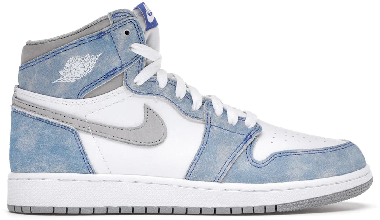 Nike Jordan 1 Retro High Hyper Royal Smoke Grey (GS) Lichtblauw