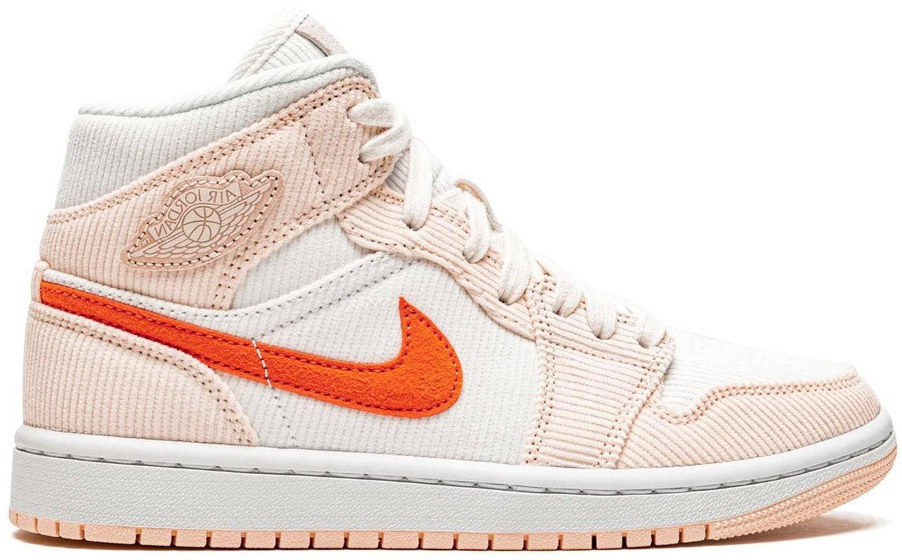 Nike Air Jordan 1 Mid SE Corduroy Sail Rose Beige