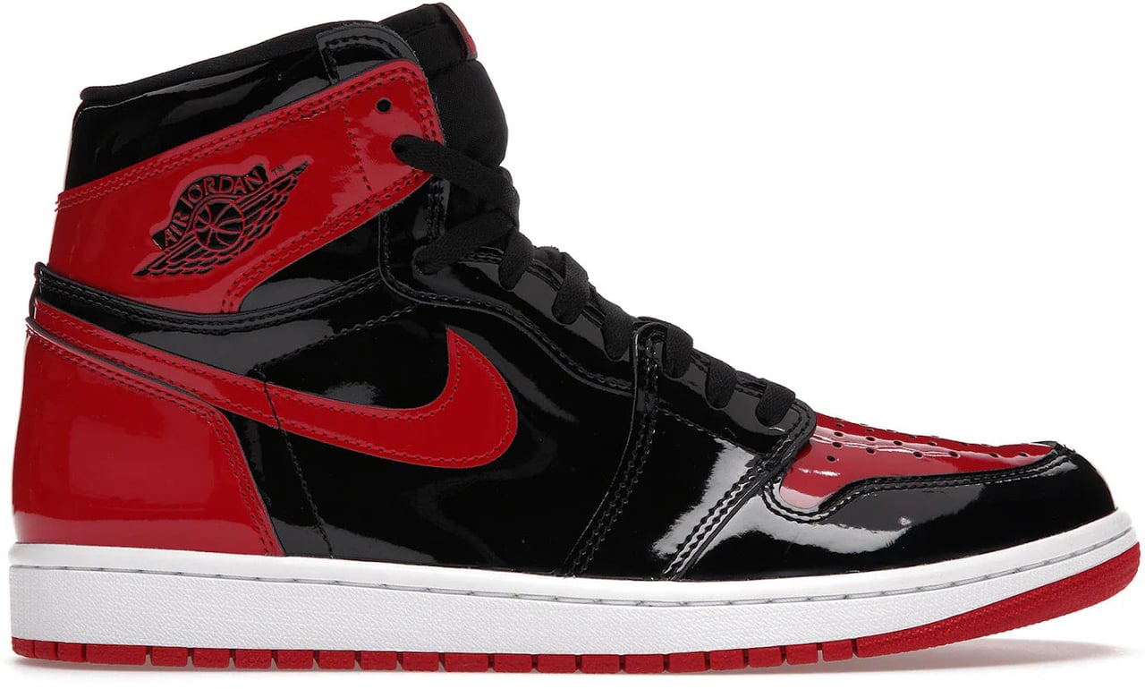 Nike Jordan 1 Retro High OG Patent Bred Zwart