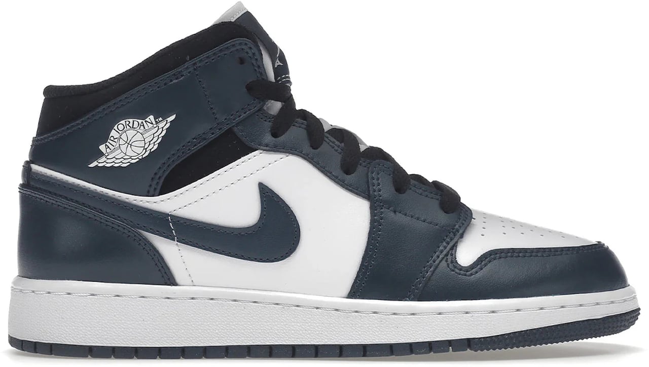 Nike Jordan 1 Mid Armory Navy (GS) Blauw
